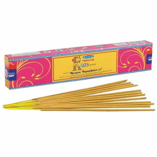 Благовония Натуральная Роза (Natural Rose Incense) 15 г, Satya